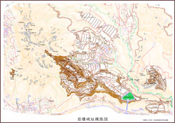 岩櫃城縄張図