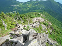 水ノ塔山より下る