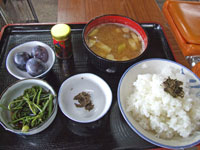 竹の子汁定食