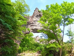 妙義山塊　表妙義中間道　縦走（周回）コース