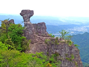 妙義山塊　裏妙義 丁須の頭　往復コース