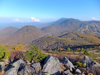 湯ノ丸山北峰より溶岩ドーム