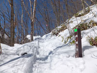 桟敷山登山道