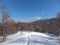 桟敷山から浅間山方面